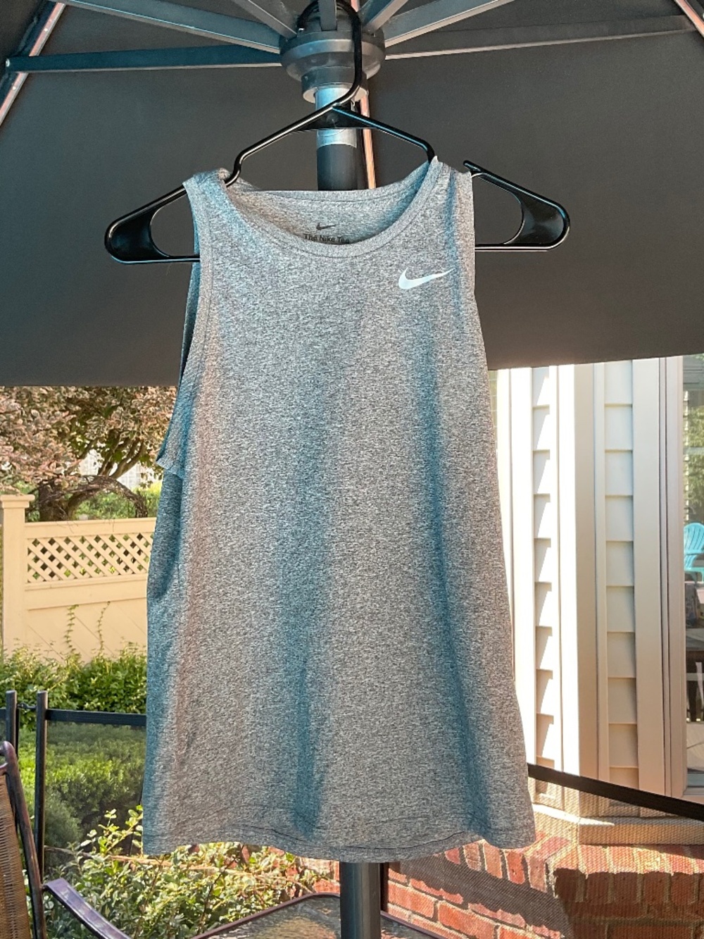 Grey Nike tank top